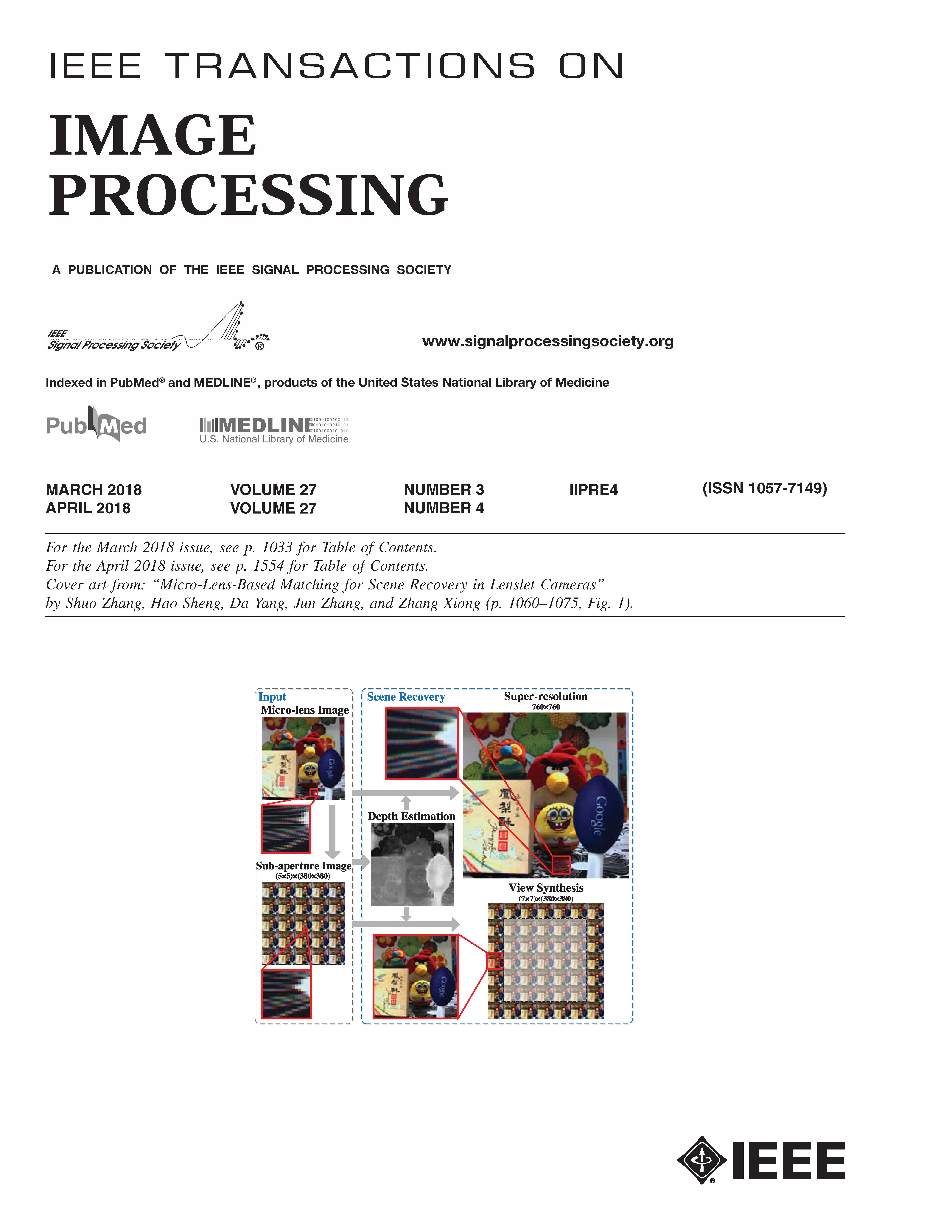 IEEE Transactions on Image Processing 2018 vol.27 N 3 Webкабинет учёного